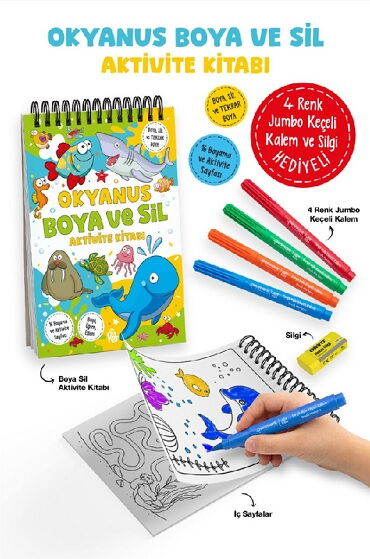 OKYANUS BOYA VE SİL AKTİVİTE KİTABI 3 YAŞ+