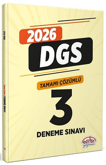 DGS ÇÖZÜMLÜ 3 DENEME