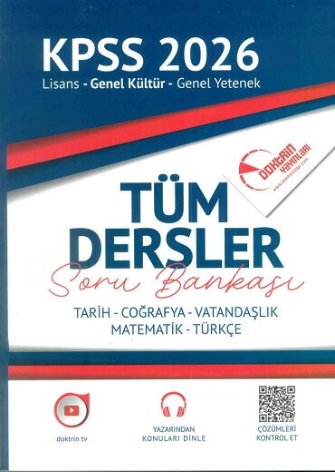 KPSS GENEL YETENEK GENEL LİSANS TÜM DERSLER SORU
