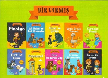 BİR VARMIŞ MASALLARI 10 KİTAP SET