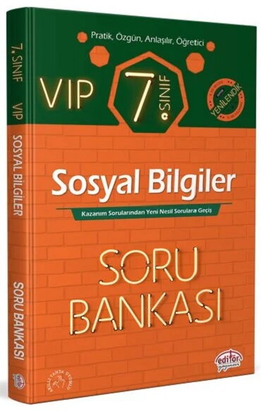 7.SINIF VİP SOSYAL SORU BANKASI YENİLENDİK