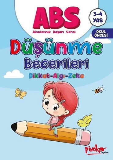 ABS DÜŞÜNME BECERİLERİ DİKKAT ALGI ZEKA 3-4 YAŞ