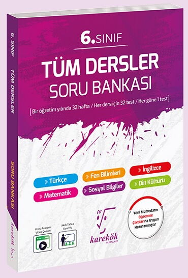 6.SINIF TÜM DERSLER SORU BANKASI 