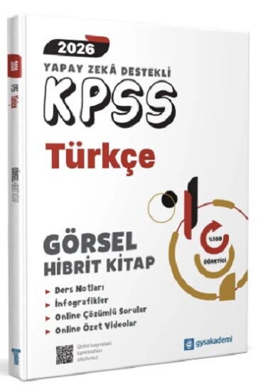 KPSS TÜRKÇE YAPAY ZEKA DESTEKLİ GÖRSEL ÇÖZÜMLÜ