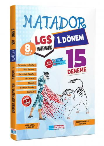 8.SINIF LGS MATADOR MATEMATİK 1.DÖNEM 15 Lİ DENEME