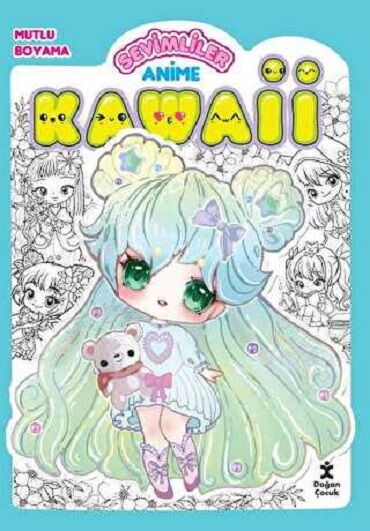 KAWAİİ ANİME MUTLU BOYAMA 2 YEŞİL