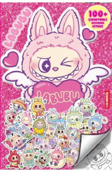 LABUBU 100+ ÇIKARTMA HEDİYELİ BOYAMA KİTABI