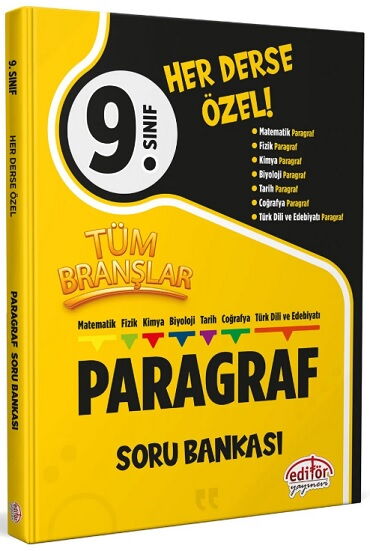 9.SINIF TÜM BRANŞLAR PARAGRAF SORU HER DERSE ÖZEL