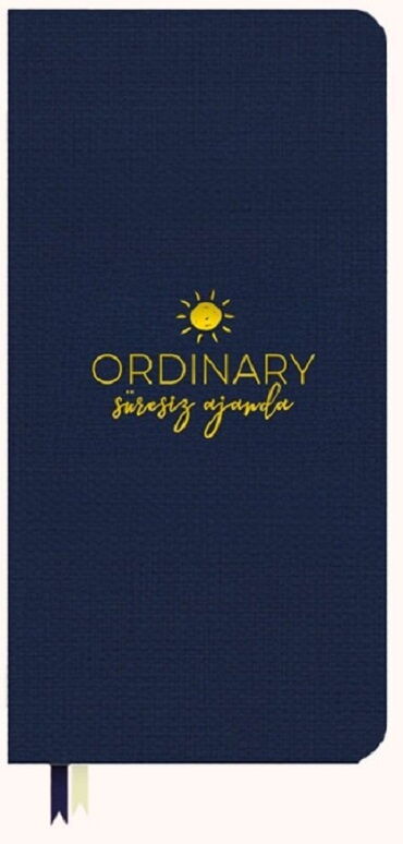 ORDİNARY SÜRESİZ AJANDA LACİVERT KETEN