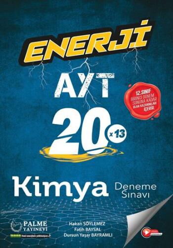 YKS AYT KİMYA 20*13 ENERJİ DENEME SINAVI 1.DÖNEM