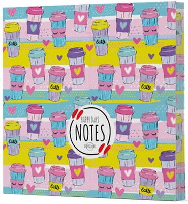 KAHVE 10 ÇİZGİSİZ DEFTER YAN BASKILI