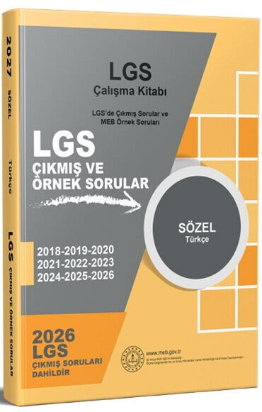 8.SINIF LGS TÜRKÇE SÖZEL ÇALIŞMA KİTABI ÇIKMIŞ SOR