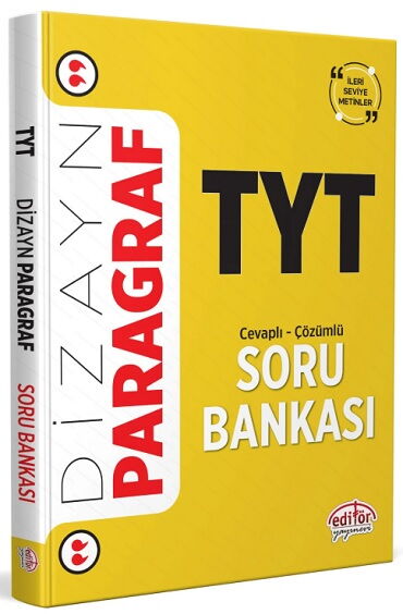 YKS TYT DİZAYN PARAGRAF YENİ NESİL SORULARLA