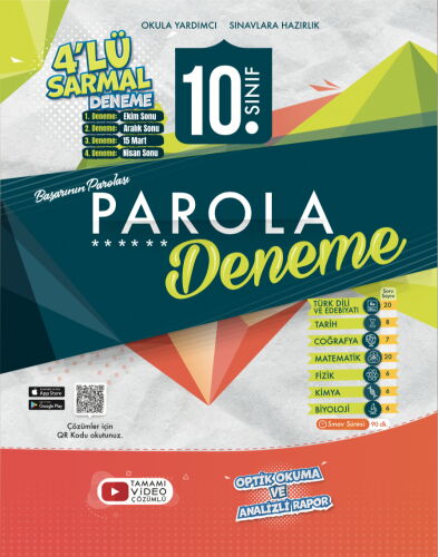 10.SINIF SARMAL 4 LÜ DENEME PAROLA