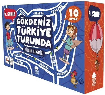 GÖKDENİZ TÜRKİYE TURUNDA 4.SINIF  10 KİTAP