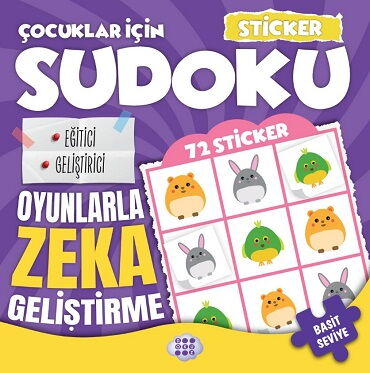 ÇOCUKLAR İÇİN SUDOKU BASİT SEVİYE 2 STİCKER HEDİYE