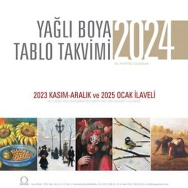 YAĞLI BOYA TABLO TAKVİMİ 2024 DUVAR TAKVİMİ