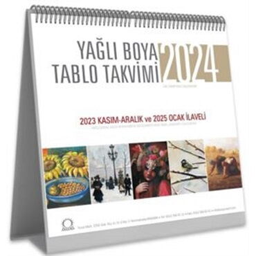 YAĞLI BOYA TABLO TAKVİMİ 2024 MASA TAKVİMİ
