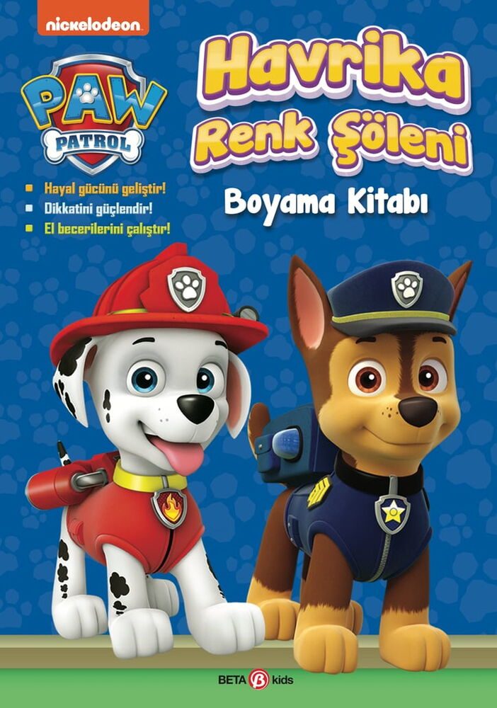 PAW PETROL HAVRİKA RENK ŞÖLENİ BOYAMA KİTABI