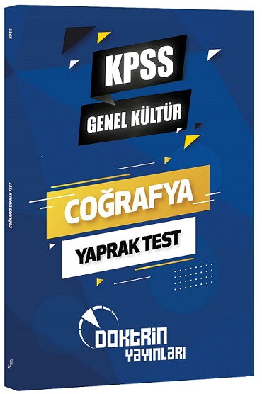 KPSS COĞRAFYA GENEL KÜLTÜR YAPRAK TEST 