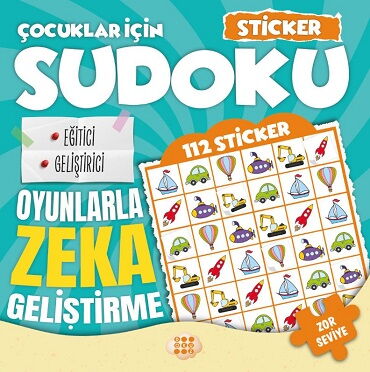 ÇOCUKLAR İÇİN SUDOKU ZOR SEVİYE 1 STİCKER HEDİYE