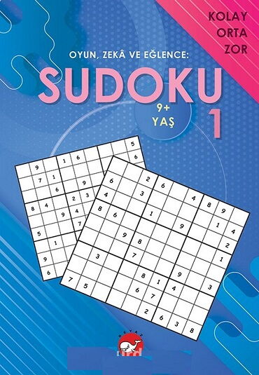 SUDOKU 1 OYUN ZEKA VE EĞLENCE KOLAY ORTA ZOR 9+YAŞ