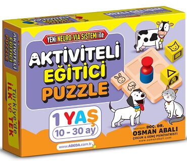AKTİVİTELİ EĞİTİCİ PUZZLE 1 YAŞ