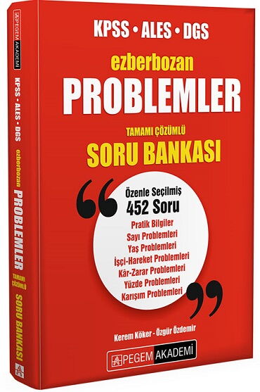 KPSS ALES DGS PROBLEMLER EZBERBOZAN SORU
