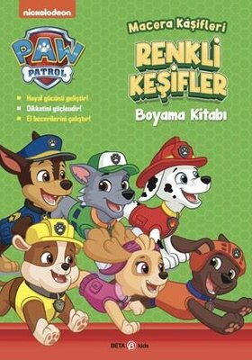 PAW PETROL RENKLİ KAŞİFLER BOYAMA KİTABI