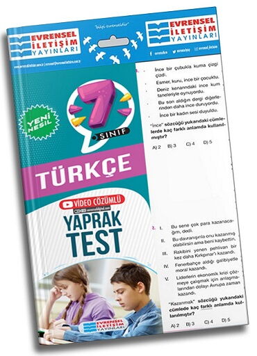 7.SINIF YENİ NESİL TÜRKÇE YAPRAK TEST