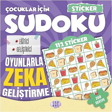 ÇOCUKLAR İÇİN SUDOKU ZOR SEVİYE 4 STİCKER HEDİYE