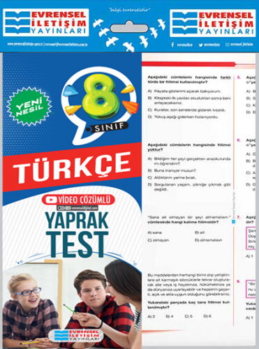 8.SINIF YENİ NESİL  TÜRKÇE YAPRAK TEST