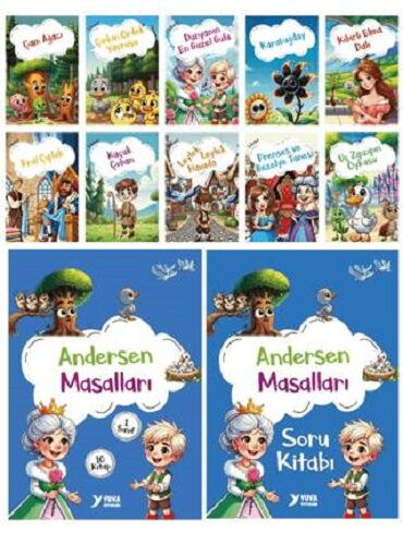 ANDERSEN MASALLARI 1.SINIF 10 KİTAP SET