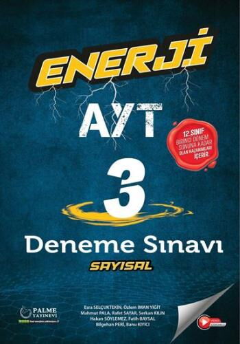 YKS AYT ENERJİ 3 SAYISAL DENEME SINAVI 1.DÖNEM