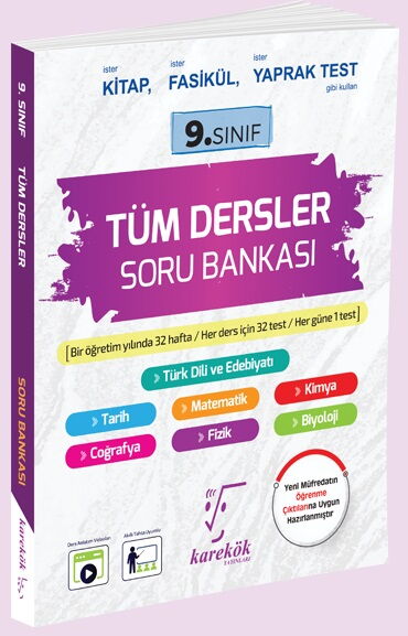 9.SINIF TÜM DERSLER SORU BANKASI