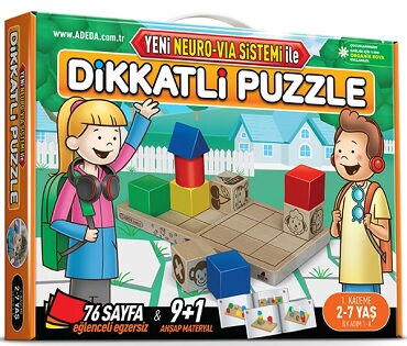 DİKKATLİ PUZZLE İLK ADIM 2-7 YAŞ