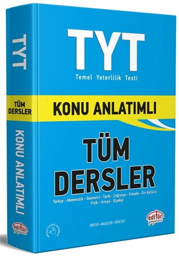 YKS TYT TÜM DERSLER KONU ANLATIM MAVİ