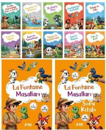 LA FONTAİNE MASALLARI 1.SINIF 10 KİTAP SET
