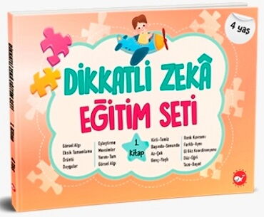 DİKKATLİ ZEKA EĞİTİM SETİ 1. KİTAP 4 YAŞ