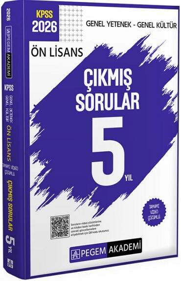 KPSS GENEL YETENEK GENEL KÜLTÜR ÖNLİSANS 5 YIL ÇIK