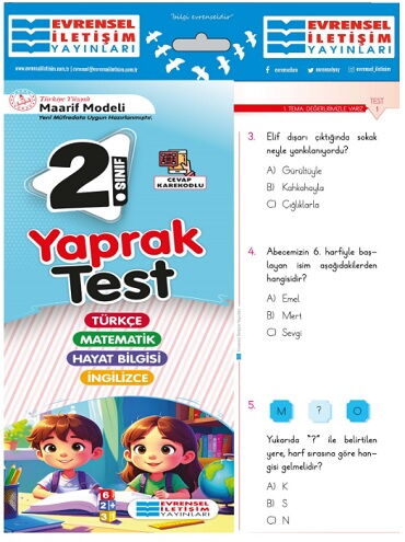 2.SINIF TÜM DERSLER YAPRAK TEST
