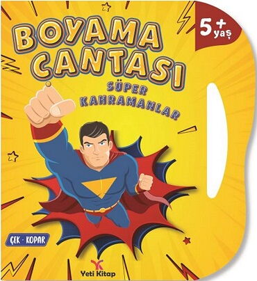 BOYAMA ÇANTASI SÜPER KAHRAMANLAR 5+YAŞ ÇEK KOPAR