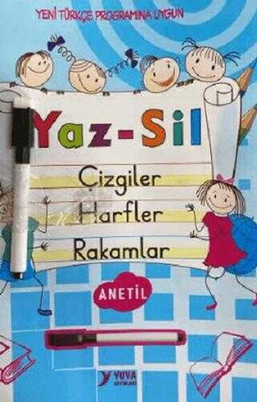 YAZ SİL YAZI DEFTERİ ANETİL 16 SAYFA DÜZ YAZILI