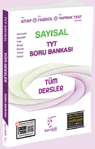 YKS TYT TÜM DERSLER SORU (SAYISAL)  