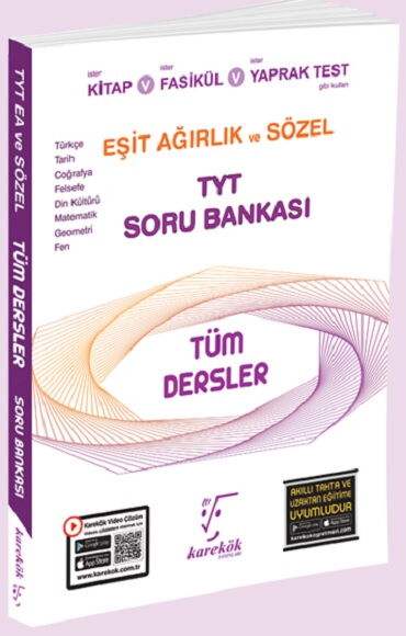 YKS TYT TÜM DERSLER E.A VE SÖZEL SORU 