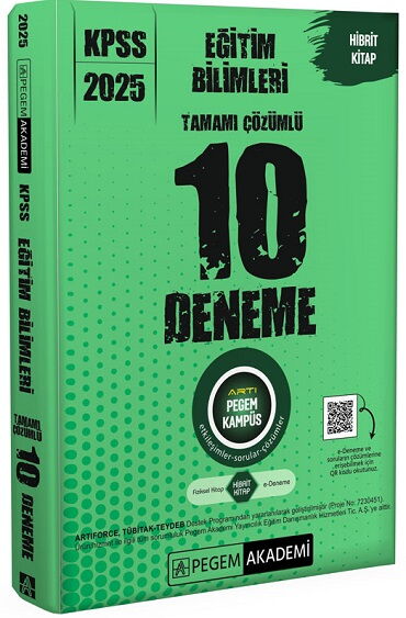 KPSS EĞİTİM BİLİMLERİ ÇÖZÜMLÜ 10 DENEME 2025