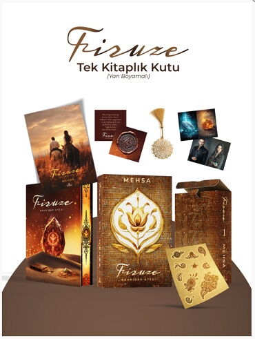 FİRUZE 1 KEHRİBAR ATEŞİ YAN BOYAMALI ÖZEL SERİ