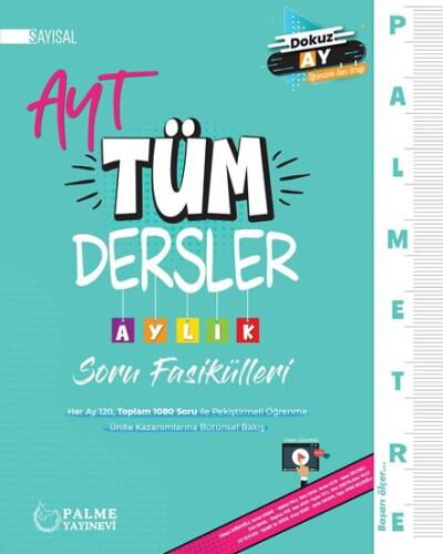 YKS AYT TÜM DERSLER AYLIK SAYISAL SORU FASİKÜLLERİ