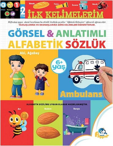 İLK KELİMELERİM ALFABETİK SÖZLÜK GÖRSEL ANLATIMLI