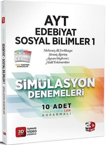 YKS AYT EDEBİYAT SOSYAL 1 SİMÜLASYON 10 DENEM 2024